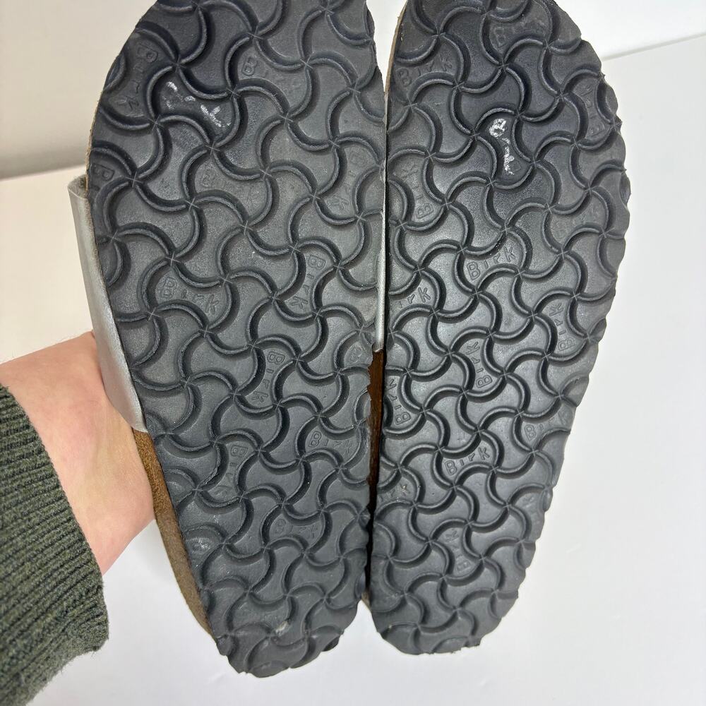 Birkenstock - Madrid Slip on Single Strap Sandal-Birko-Flor Silver Women Size 41 - Picture 10 of 10